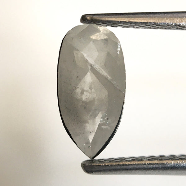 1.09 Ct Pear Cut Natural Loose Diamond, 10.29 x 5.19 x 2.55 mm Fancy Gray Rose Cut Pear Cut Natural Loose Diamond SJ77-23