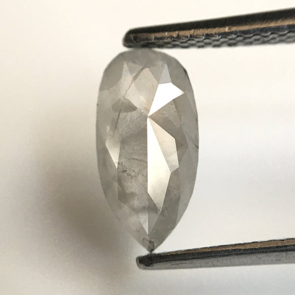 0.99 Ct Pear Cut Natural Loose Diamond, 10.30 x 5.17 x 2.41 mm Fancy Gray Rose Cut Pear Cut Natural Loose Diamond SJ77-24