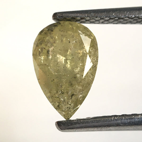 1.05 Ct Pear Cut Natural Loose Diamond, 8.33 x 5.51 x 3.54 mm Fancy Color Full Rose Cut Pear Cut Natural Loose Diamond SJ77-27