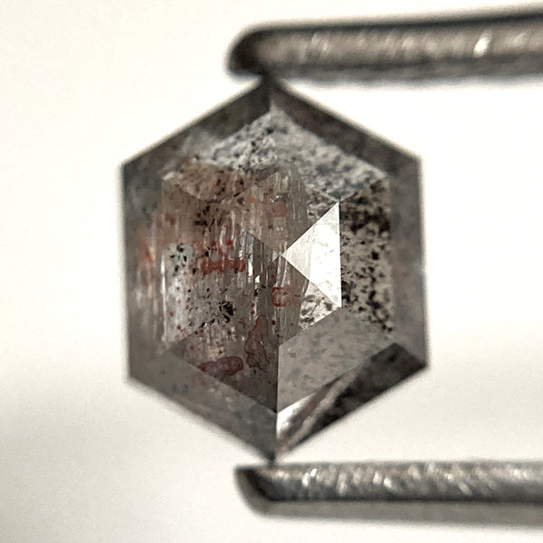 1.00 Ct Hexagon Salt and Pepper Diamond: Natural Loose Stone