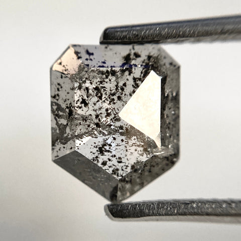 1.00 CT Grey Color Geometric shape Loose Diamond 8.50 mm X 6.90 mm X 1.90 mm Pentagon Cut Diamond Use for Jewelry SJ30/21