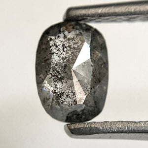 0.60 Ct Natural Oval Shape Light Grey Transparent Rose cut Diamond 6.21 mm x 4.58 mm x 2.29 mm Size Rustic Natural Loose Diamond SJ31/28