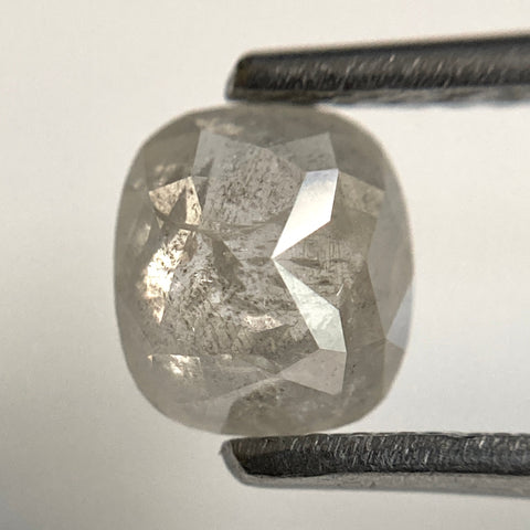 0.78 Ct Natural loose diamond 6.10 mm X 5.00 mm x 2.80 mm Oval Shape Salt and pepper, Grey Oval Cut Rose Cut Natural Diamond SJ31/08
