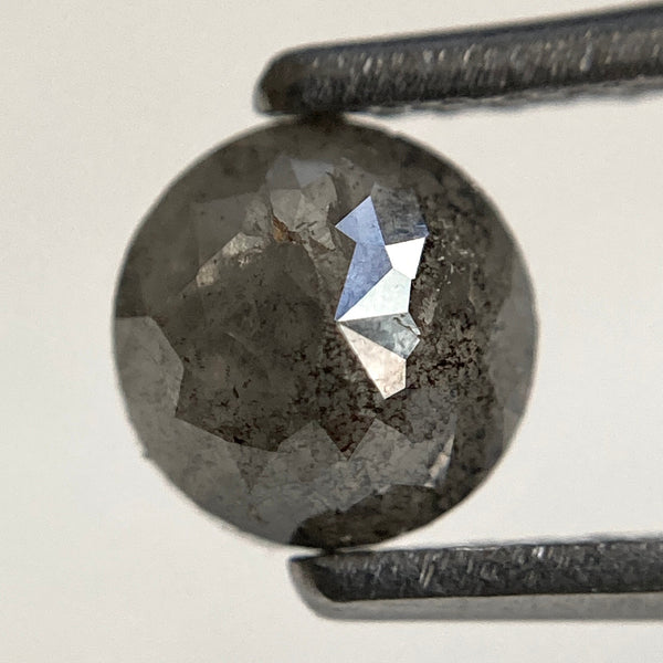 0.83 Ct Round Rose Cut Natural Loose Diamond, 5.65 mm X 3.00 mm Grey Color Rose Cut Diamond, Rare Rosecut Diamond Use For Jewelry SJ38/39