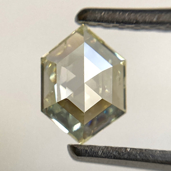 0.69 Ct Light Yellow Hexagon Diamond: i1 Clarity, Natural Loose Diamond