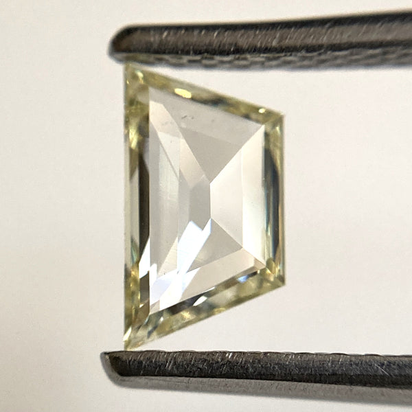 0.40 Ct Trapezoid cut Natural loose diamond, 4.03 mm x 7.27 mm x 1.44 mm i1 Clarity, Light yellow color natural diamond, SJStock-12