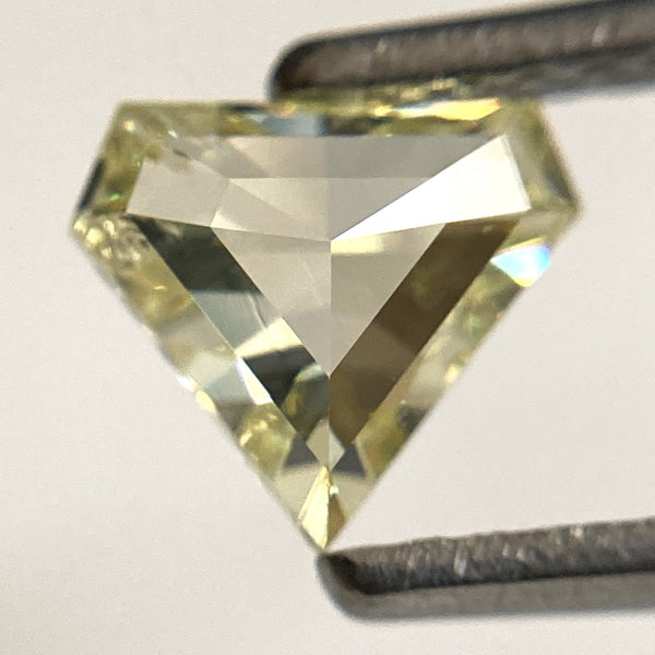 0.69 Ct Shield Shape Natural loose diamond, 5.71 mm x 6.49 mm x 2.66 mm i1 Clarity Light Yellow Color natural diamond, SJStock-13