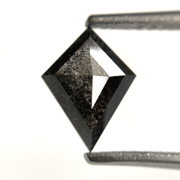 1.03 Ct Kite Shape Natural Salt and Pepper Diamond, 9.25 x 7.00 x 2.55 mm, Geometric shape natural loose diamond, SJ104-06