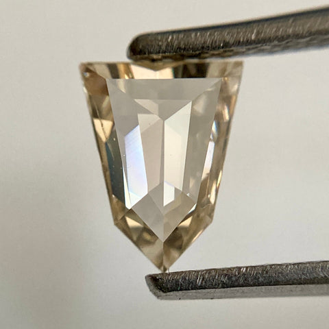 0.57 Ct Genuine Light Champagne Color Pentagon shape Natural Diamond, 7.11 mm X 5.56 mm X 2.02 mm Natural Loose Diamond SJ54/09