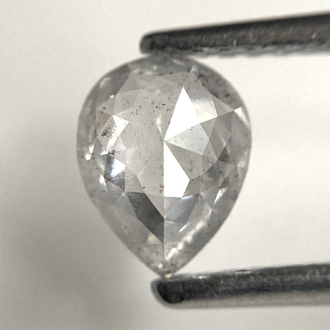0.64 Ct Pear Cut Salt and Pepper natural loose diamond, 6.58 x 5.13 x 2.48 mm, salt and pepper diamond, Pear shape natural diamond SJ85-05