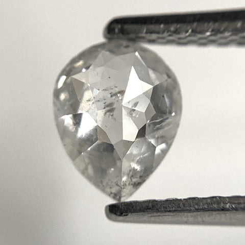 0.64 Ct Pear Cut Salt and Pepper natural loose diamond, 6.41 x 5.05 x 2.44 mm, salt and pepper diamond, Pear shape natural diamond SJ85-07