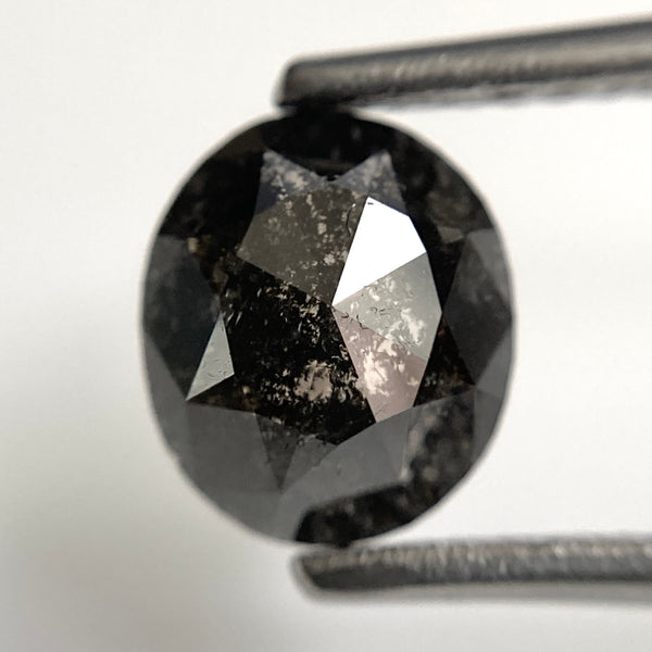 1.26 Ct Oval Salt and Pepper Diamond: Natural Loose Diamond