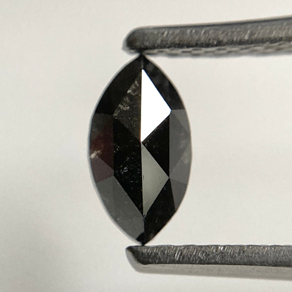 0.45 Ct Grey Marquise Rose Cut Loose Diamond: 6.61 mm