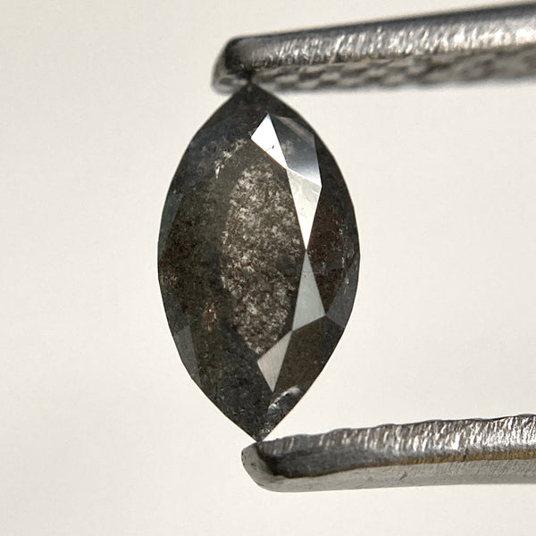 0.44 Ct Salt & Pepper Marquise Rose Cut Loose Diamond