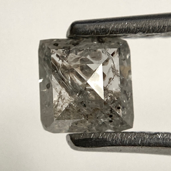 0.59 Ct Square Fancy Grey Loose Diamond: Natural African Diamond