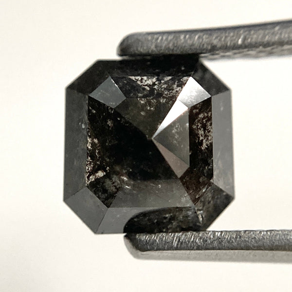 1.14 Ct Emerald Cut Black Diamond: Natural Loose Diamond for Engagement Ring