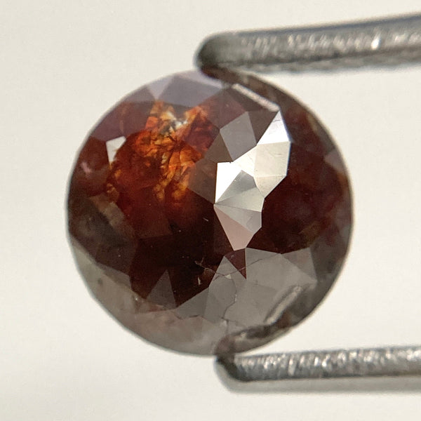 0.87 Ct Brown Rose Cut Diamond: Natural Loose Gemstone