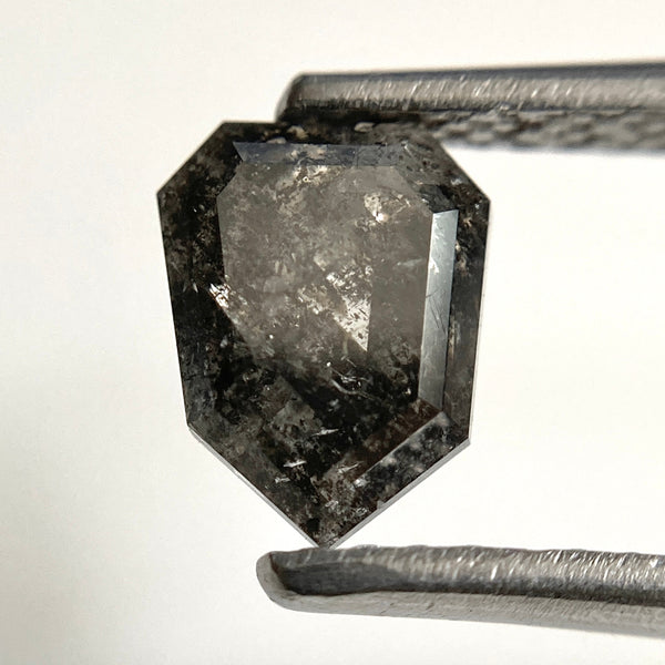 1.12 CT Natural Fancy Grey Pentagon Diamond: Antique Cut Loose Diamond