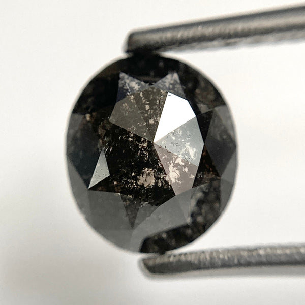 1.26 Ct Oval Salt and Pepper Diamond: Natural Loose Diamond