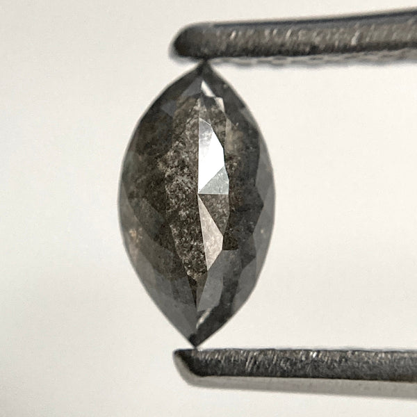 0.44 Ct Salt & Pepper Marquise Rose Cut Loose Diamond