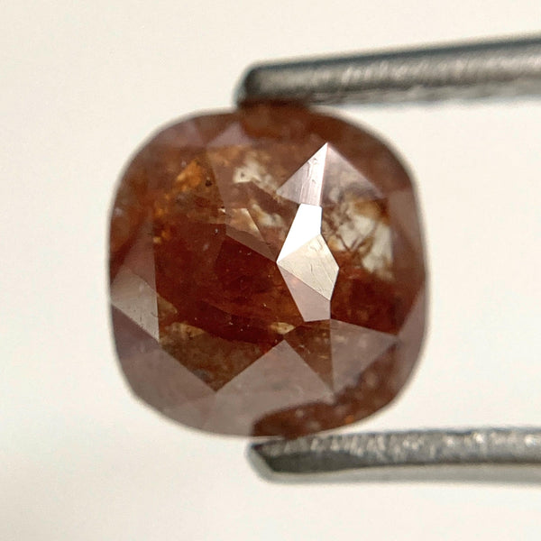 1.21 Ct Cushion Shape Brown Color Natural Loose Diamond 6.70 mm X 6.50 mm X 2.74 mm Natural Loose Diamond SJ44/58