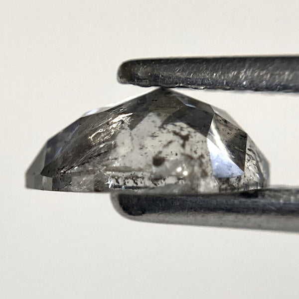 0.84 Ct Pear Shape Rose Cut Salt and Pepper Diamond