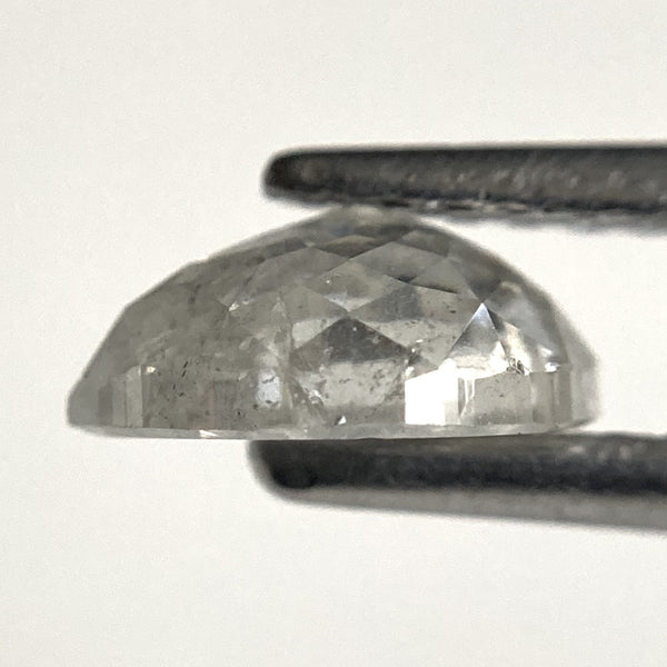0.87 Ct Pear Shape Rose Cut Salt and Pepper Natural Diamond