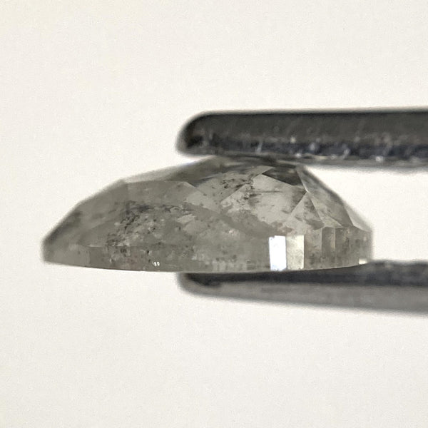 0.65 Ct Pear Shape Rose Cut Salt and Pepper Diamond