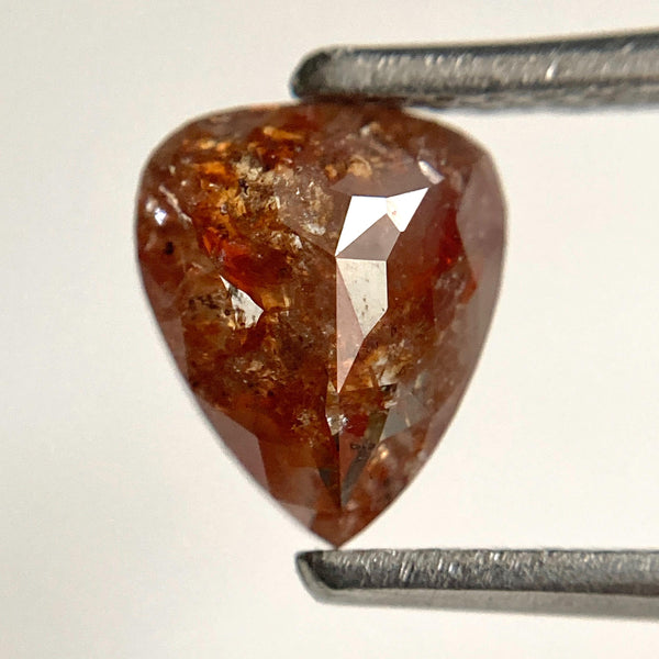 0.97 Ct Fancy Brown Pear Rose Cut Loose Diamond