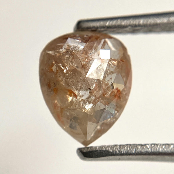 0.90 Ct Pear Shape Fancy Brown Rose Cut Loose Diamond