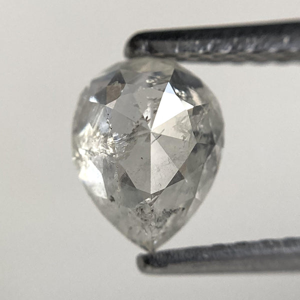 0.79 Ct Pear Shape Salt and Pepper Diamond: Natural Loose Diamond