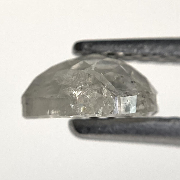 0.74 Ct Pear Shape Salt and Pepper Rose Cut Diamond
