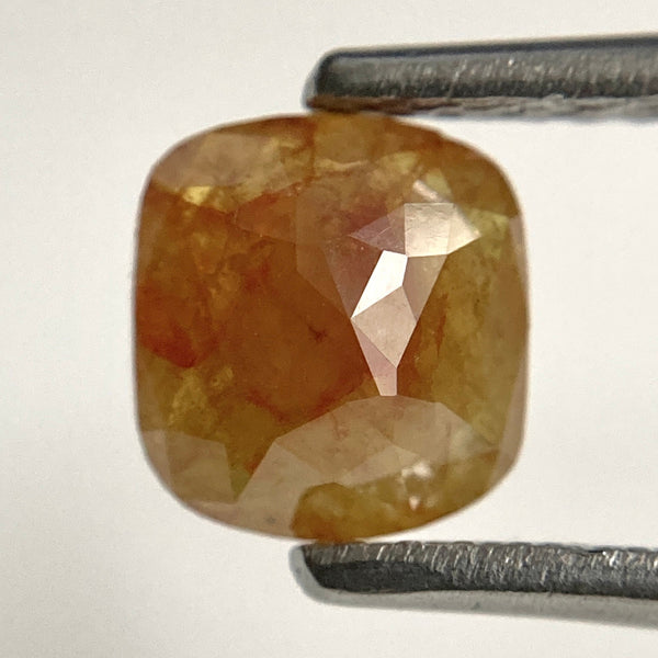 0.85 Ct Cushion Cut Brownish Yellow Loose Diamond