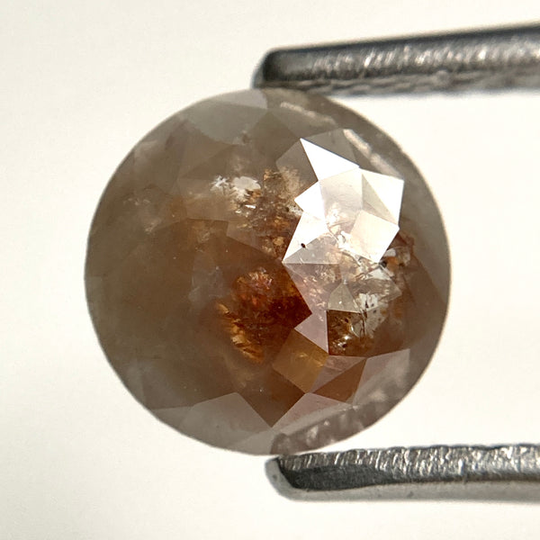 0.89 Ct Reddish Gray Rose Cut Diamond: Natural Loose Stone