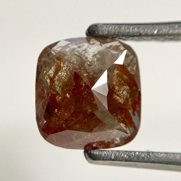 1.30 Ct Cushion Cut Fancy Brown Loose Diamond: Natural African Diamond