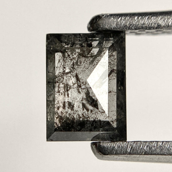 0.44 Ct Grey Black Square Diamond: Natural Loose Gemstone