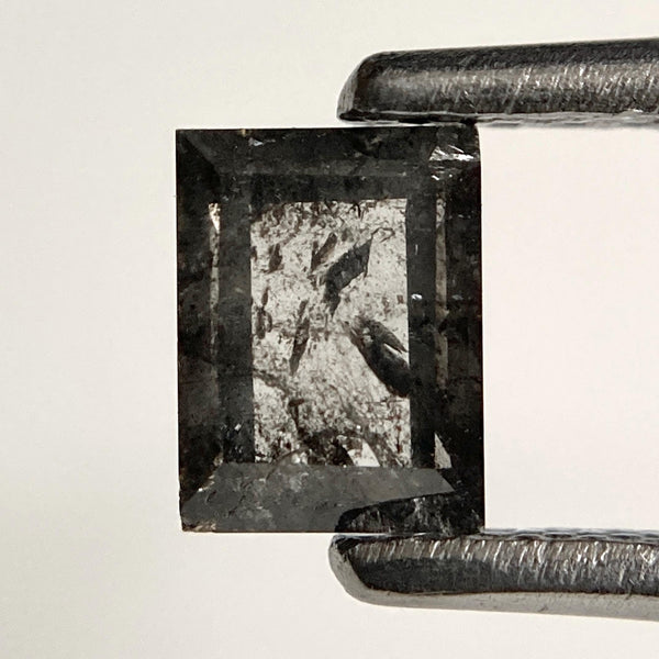 0.44 Ct Grey Black Square Diamond: Natural Loose Gemstone