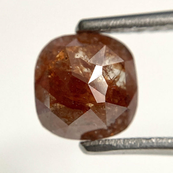 1.21 Ct Cushion Shape Brown Color Natural Loose Diamond 6.70 mm X 6.50 mm X 2.74 mm Natural Loose Diamond SJ44/58