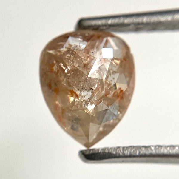 0.90 Ct Pear Shape Fancy Brown Rose Cut Loose Diamond