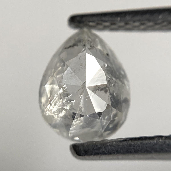 0.79 Ct Pear Shape Salt and Pepper Diamond: Natural Loose Diamond