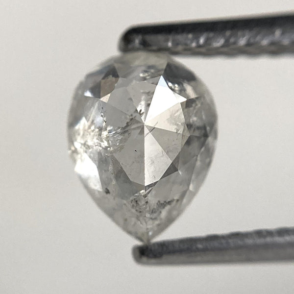 0.79 Ct Pear Shape Salt and Pepper Diamond: Natural Loose Diamond