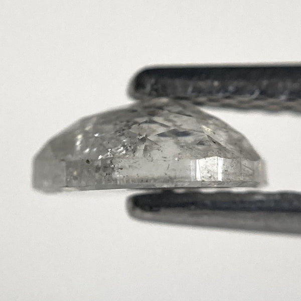 0.63 Ct Pear Shape Salt and Pepper Rose Cut Diamond