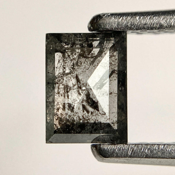 0.44 Ct Grey Black Square Diamond: Natural Loose Gemstone