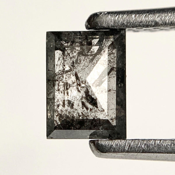 0.44 Ct Grey Black Square Diamond: Natural Loose Gemstone