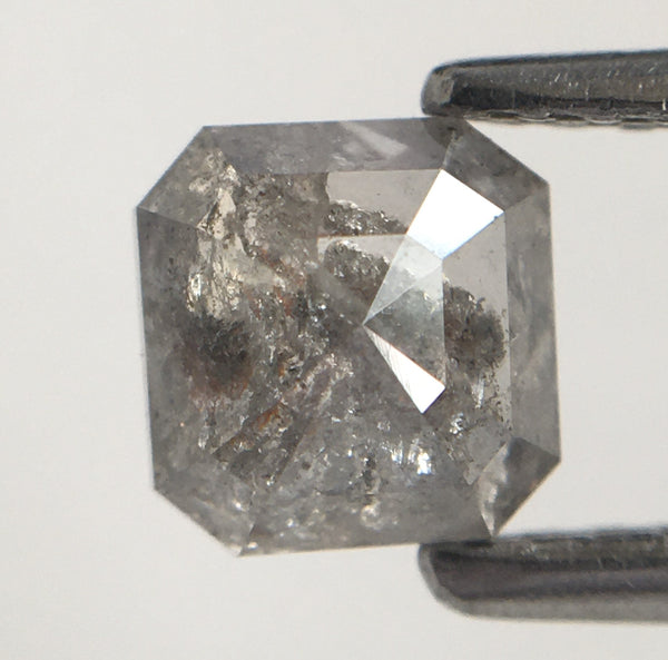 0.82 Ct Emerald Cut Loose Diamond: Natural Fancy Grey Diamond