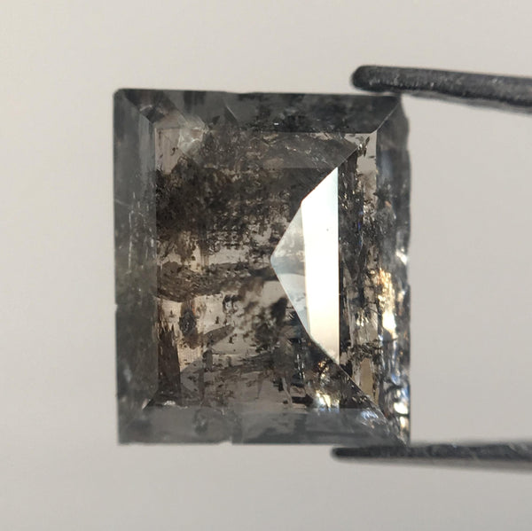 0.80 Ct Dark Gray Rectangle Loose Diamond, Excellent Cut