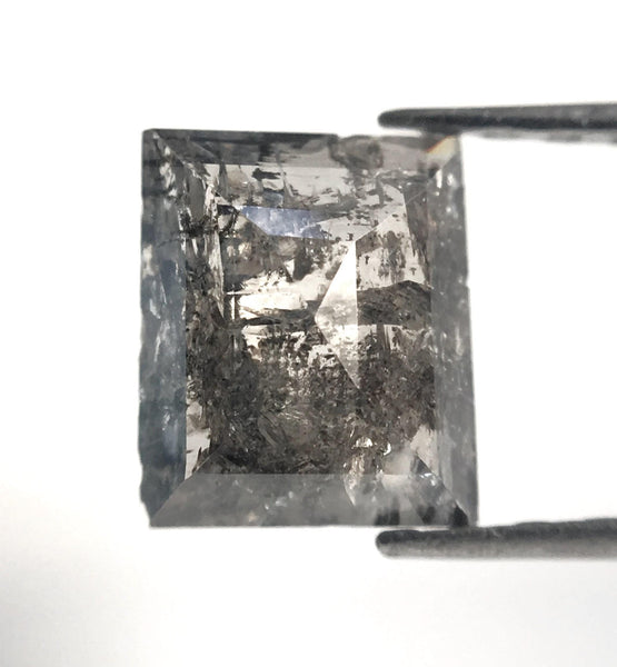 0.80 Ct Dark Gray Rectangle Loose Diamond, Excellent Cut
