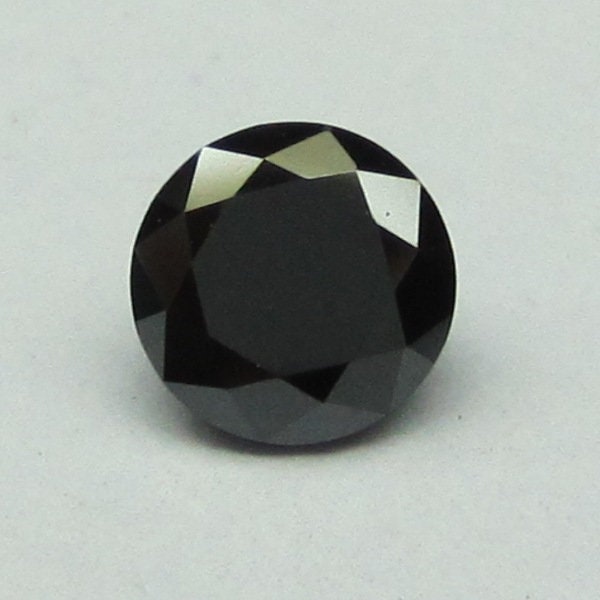 1.00 Ct Jet Black Color Round Cut Loose Natural Diamond, Heated Jet Black round brilliant Cut Natural Loose Diamond best ring