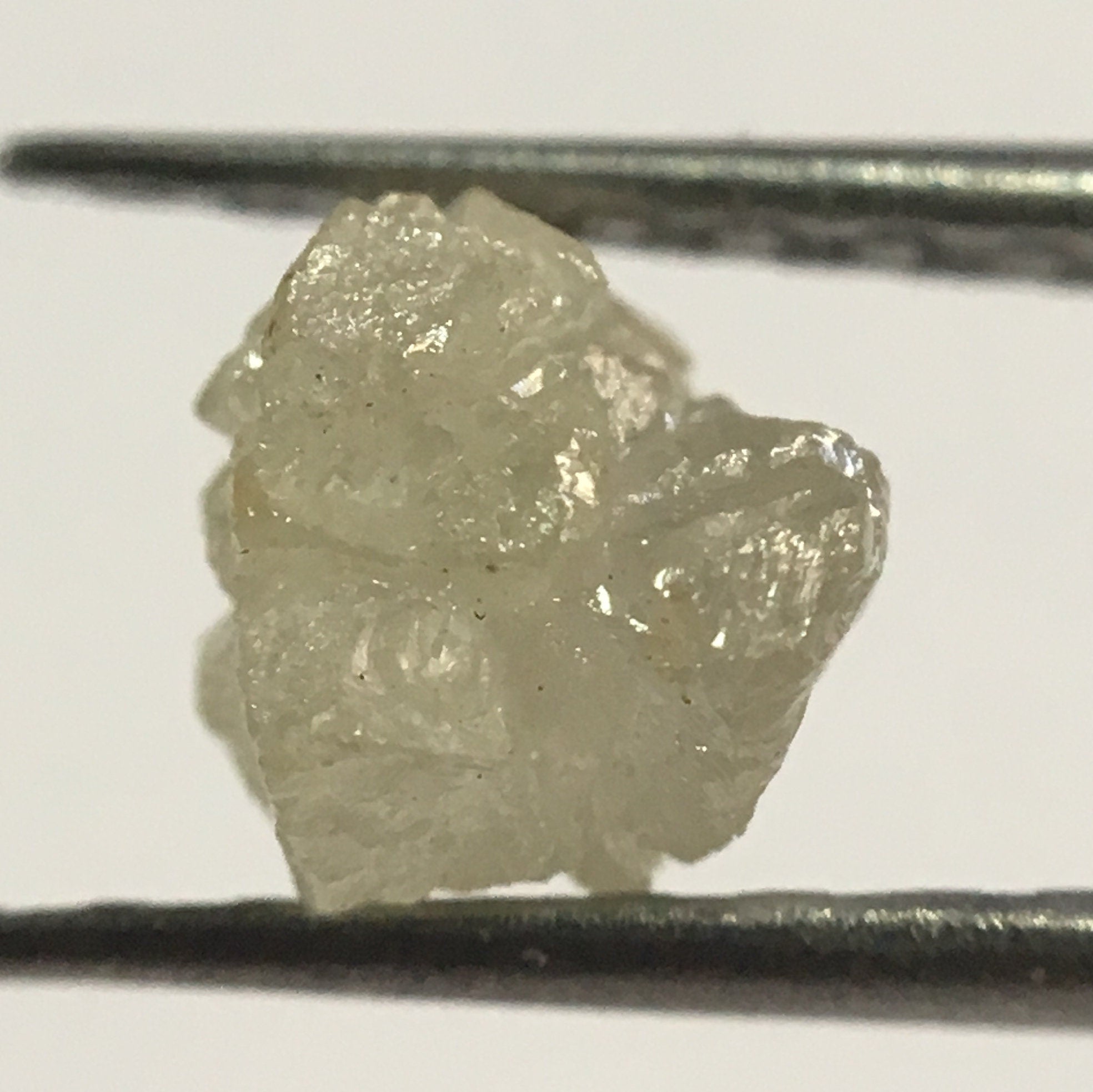 0.79 Ct Natural Raw Rough Uncut Loose Diamond Grey Color, 5.45 mm x 5.25 mm Raw Diamond Crystal Earth Mined Origin South Africa SJ24/12