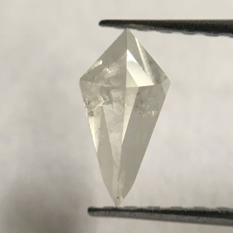 0.56 Ct Fancy opalescent Color geometric shape Natural Loose Diamond 8.40 mm X 4.30 mm x 2.60 mm, Kite Shape grey Diamond SJ27/38